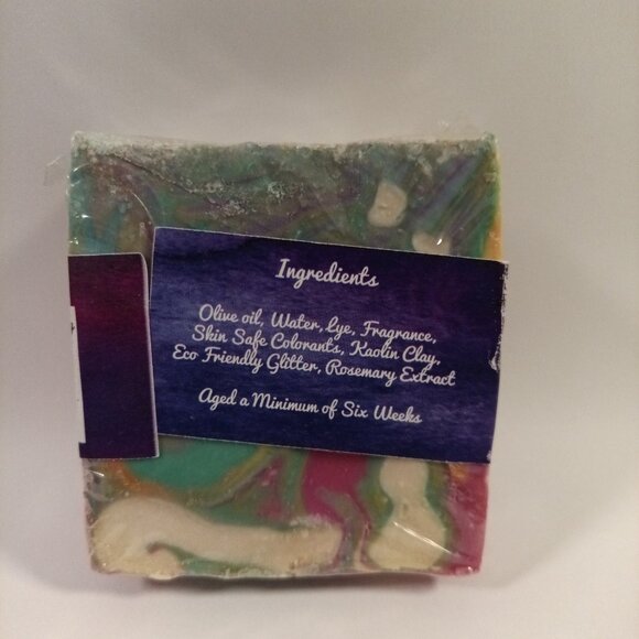 Peace 'N Love - 100% Olive Oil Castile - Handmade Cold Process Soap - Patchouli - Picture 2 of 2